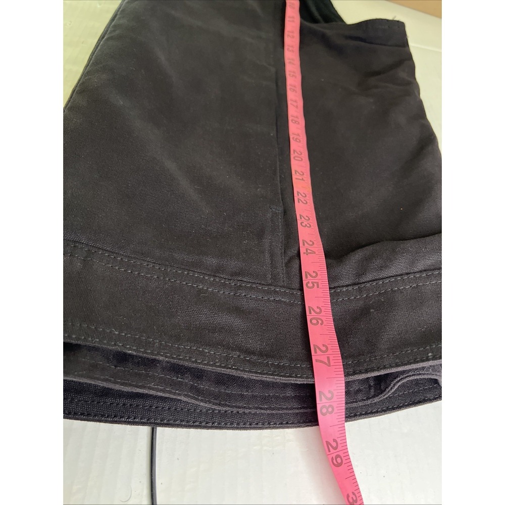 Wolverine Vest Men XLarge Black Canvas Fleece Lined Outdoor Workwear Pockets - Picture 15 of 16